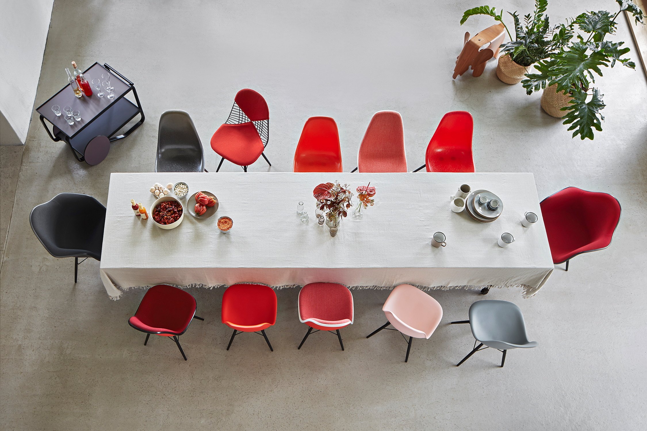Couleurs chaises Eames