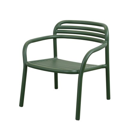 Fauteuil Lounge Bliss, Vert foncé, Sans revêtement d'assise rembourré