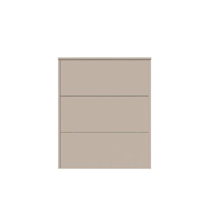 Buffet Aventa avec tiroirs, 60 cm, 3 Grilles de hauteur, Mélamine gris cachemire, Montage murale