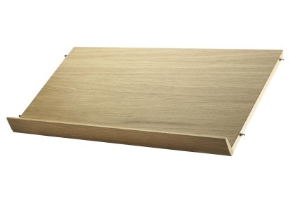 String System présentoir à revues bois massif , 78 x 30 cm, Placage chêne