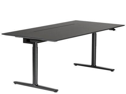 Bureau Level Lift Pure, 140 x 80 cm, Noir / basalte