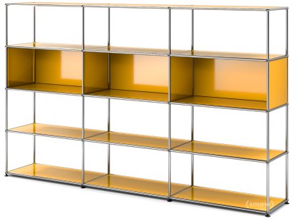Étagère de salon USM Haller XL Type 1, Jaune or RAL 1004