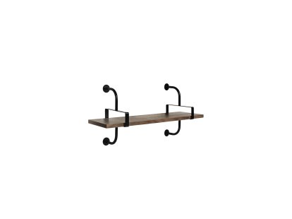 Étagère murale Démon, L 95 x H 46 cm, Noyer américain