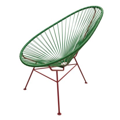 Chaise Acapulco Classic, Gira vert / rouge granat