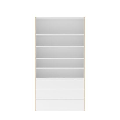 Système de rangement Modular Plus, 360 mm, façade ouverte, avec tiroirs, Élément de base