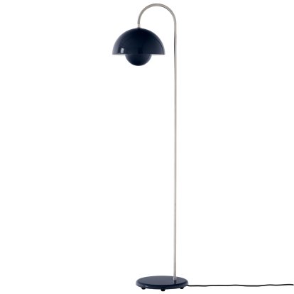 Lampadaire Flowerpot VP12, Bleu acier