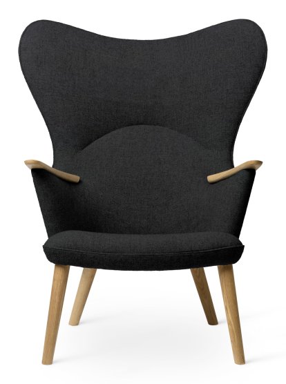 Chaise CH78 Mama Bear , Fiord - anthracite, Chêne savonné, Sans coussin pour la nuque
