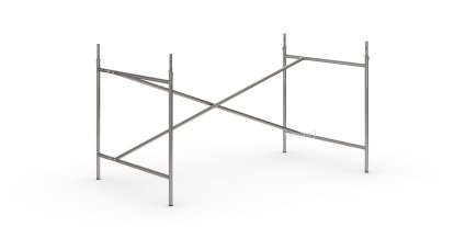 Châssis de table Eiermann 2, Acier brut, Vertical, décalé  , 135 x 78 cm, Avec rallonge en hauteur (hauteur 72-85 cm)