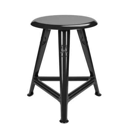 Tabouret Rowac – Modèle 1S / 48 cm, Noir brillant