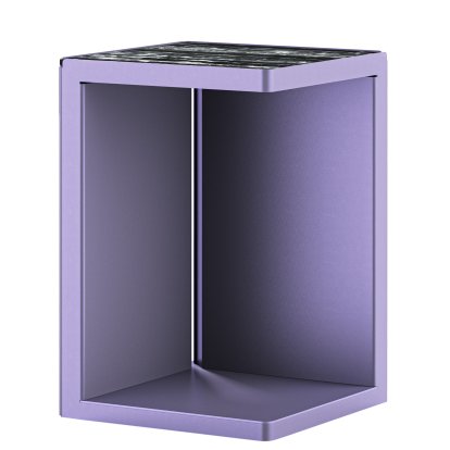 Table d'appoint Ambito, Mûre, Marbre Portoro argent