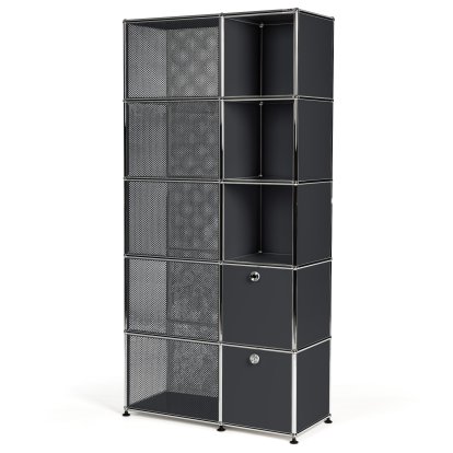 Penderie-vestiaire type 3 USM Haller, Anthracite RAL 7016