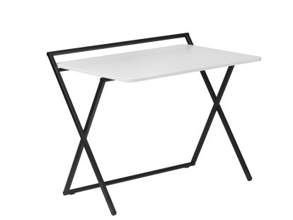 Bureau X-Press, Mélamine blanc / noir