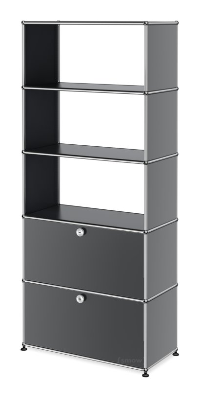 Étagère à dossiers USM Haller, Gris moyen RAL 7005