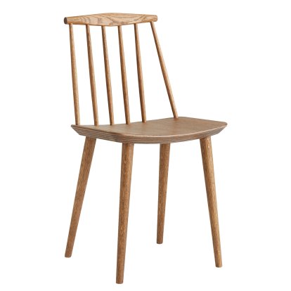 Chaise J77 , Chêne huilé foncé