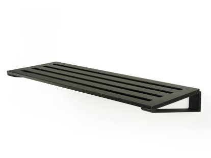 Knax Rack pour chaussures, Rack 8 (80 cm), Chêne teinté noir, Noir