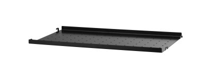 Planche métal String System, 58 x 30 cm, Rebord bas, Noir