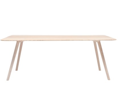 Table à manger Meyer, 200 x 92 cm, Frêne ciré avec pigment blanc