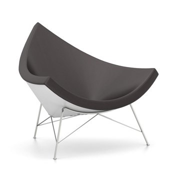 Fauteuil Coconut, Cuir (Standard), Chocolat