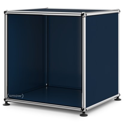 Table de chevet USM Haller ouverte, Bleu acier RAL 5011