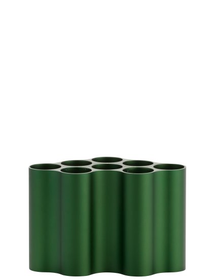 Vase Nuage, Nuage small, Aluminium anodisé, Vert lierre