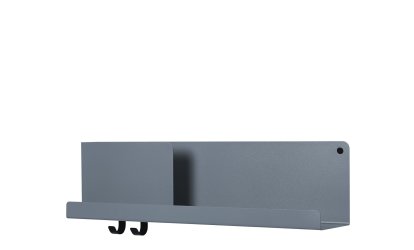 Etagère Folded Shelves, H 16,5 x L 63 cm, Bleu-gris