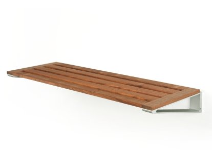 Knax Rack pour chaussures, Rack 8 (80 cm), Noyer huilé, Gris