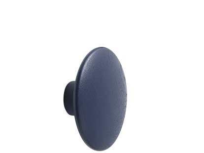Patère The Dots, M (Ø 13 cm), Bleu nuit