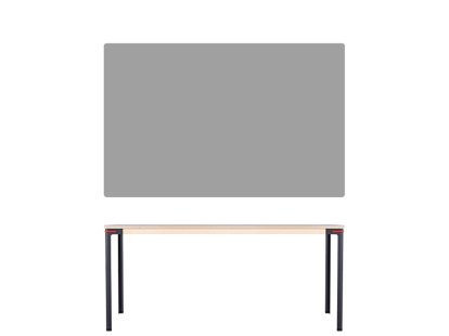 Table Seiltänzer, 75 x 160 x 90 cm, Linoleum foncé, Rouge