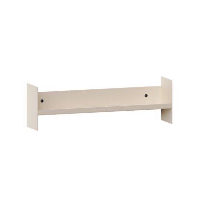 Étagère murale Pli Slim, 45 cm, Blanc crème, Sans crochet
