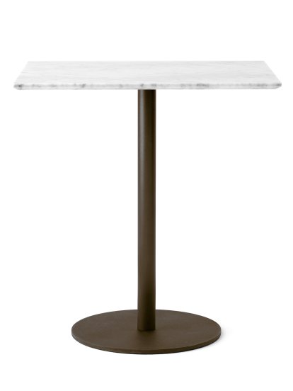Table de bistro In Between SK16, SK16 rectangulaire, Bianco carrara / Bronzé