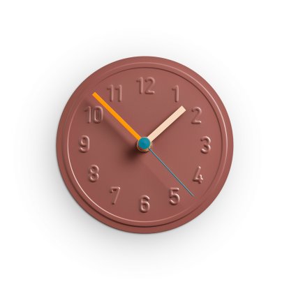 Horloge murale Alu Alu, Rose marron