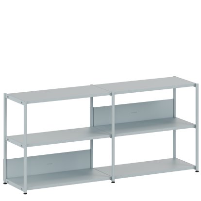 Buffet Unit L en acier, Ouvert, Bleu pâle