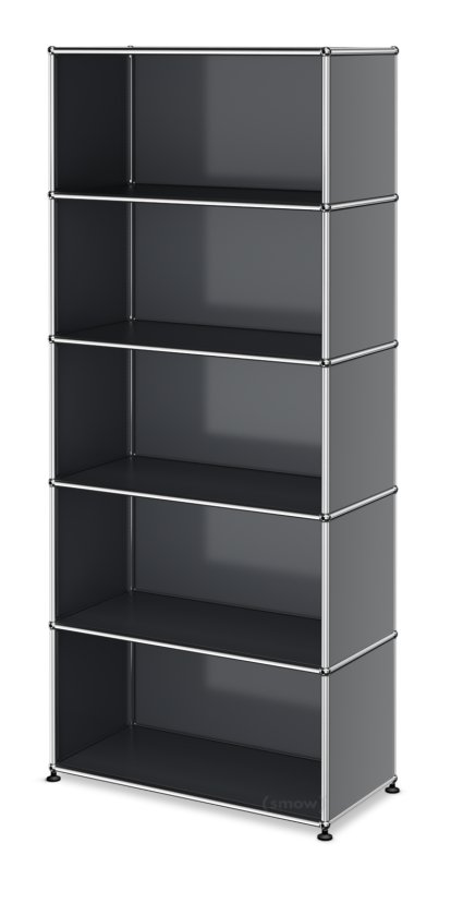 Étagère à dossiers USM Haller ouverte, Gris moyen RAL 7005