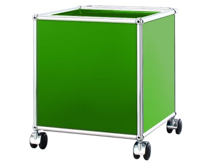 Caisson mobile pour enfants USM Haller, Vert USM, H 43 x L 38 x P 38 cm