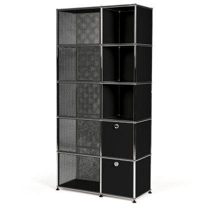 Penderie-vestiaire type 3 USM Haller, Noir graphite RAL 9011