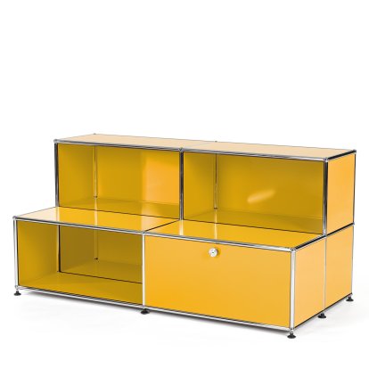 Meuble enfant USM Haller M avec marches, Jaune or RAL 1004