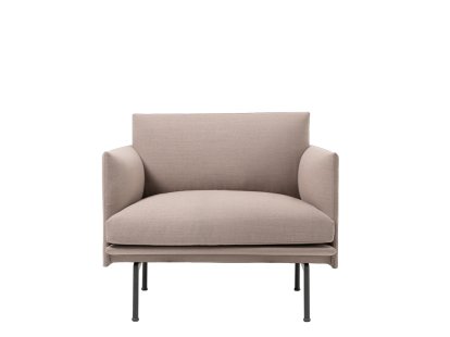 Outline Studio Chair, Tissu Fiord rosé