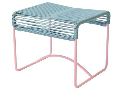 Tabouret Acapulco Outdoor, Bleu Memphis / lilas