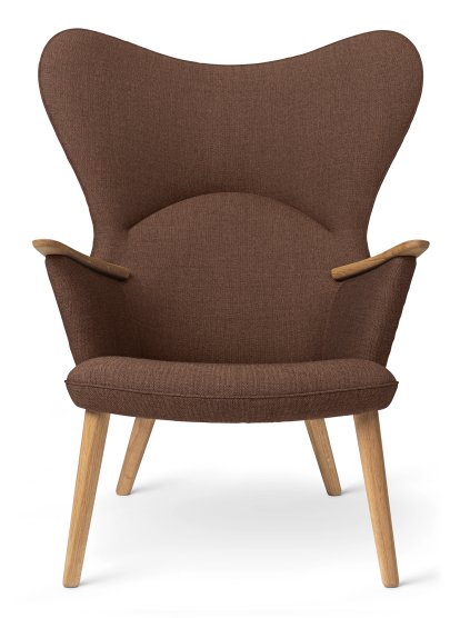 Chaise CH78 Mama Bear , Passion - terre, Chêne huilé, Sans coussin pour la nuque