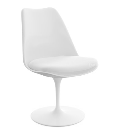 Chaise Tulip Saarinen, Statique, Coussin d'assise, Blanc, Ivory (Tonus 100)