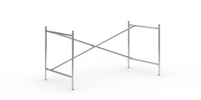 Châssis de table Eiermann 2, Chromé, Vertical, décalé  , 135 x 66 cm, Sans rallonge en hauteur (hauteur 66 cm)