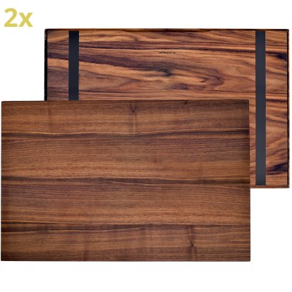 Plateau en bois (set de 2) pour étagères USM Haller, taille L, 75 cm x 50 cm, Noyer américain