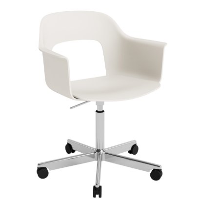Chaise pivotante Layout 243 avec accotoirs et assise rembourrée
