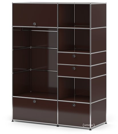 Armoire-penderie USM Haller Type 1, Marron USM