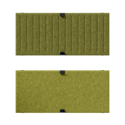 Soft Panel USM Haller Duo pour étagère USM, 75 cm x 35 cm, Vert / Vert clair