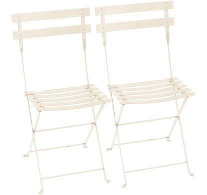 Chaise pliante Bistro - lot de 2, Beige Latte