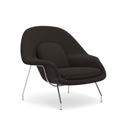 Chaise Womb , Moyen (H 79cm / l 89cm / P 79cm), Tissu Curly - Marron