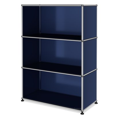 Meuble haut Highboard M ouvert, Bleu acier RAL 5011