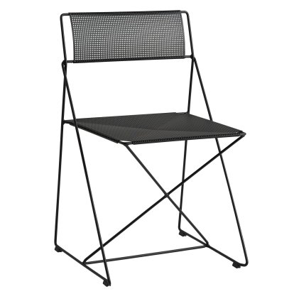 Chaise X-Line Outdoor, Noir, Thermolaqué