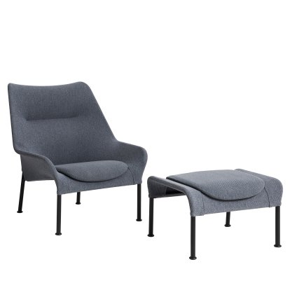 Fauteuil O2 Lounge, Avec repose-pieds, Lift grey / black